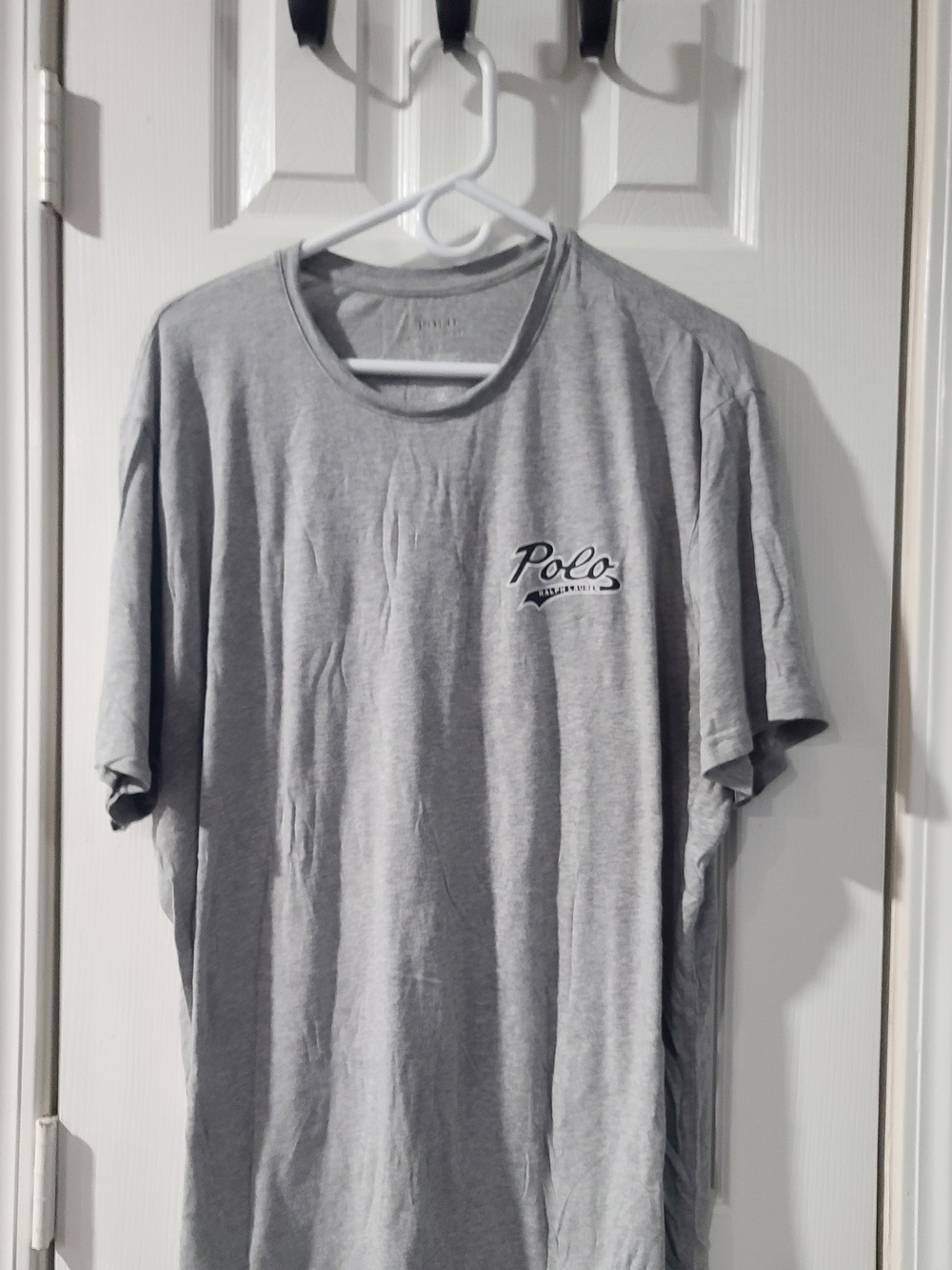 Polo by Ralph Lauren Light Gray Short Sleeve Crewneck Tee with Chest Script